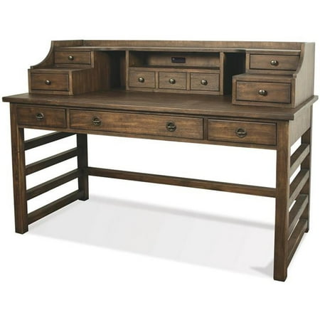 Riverside Furniture Perspectives Writing Desk in Brushed Acacia