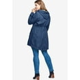 thumbnail image 2 of Ellos Women's Hooded Anorak Denim Jacket Jacket, 2 of 4
