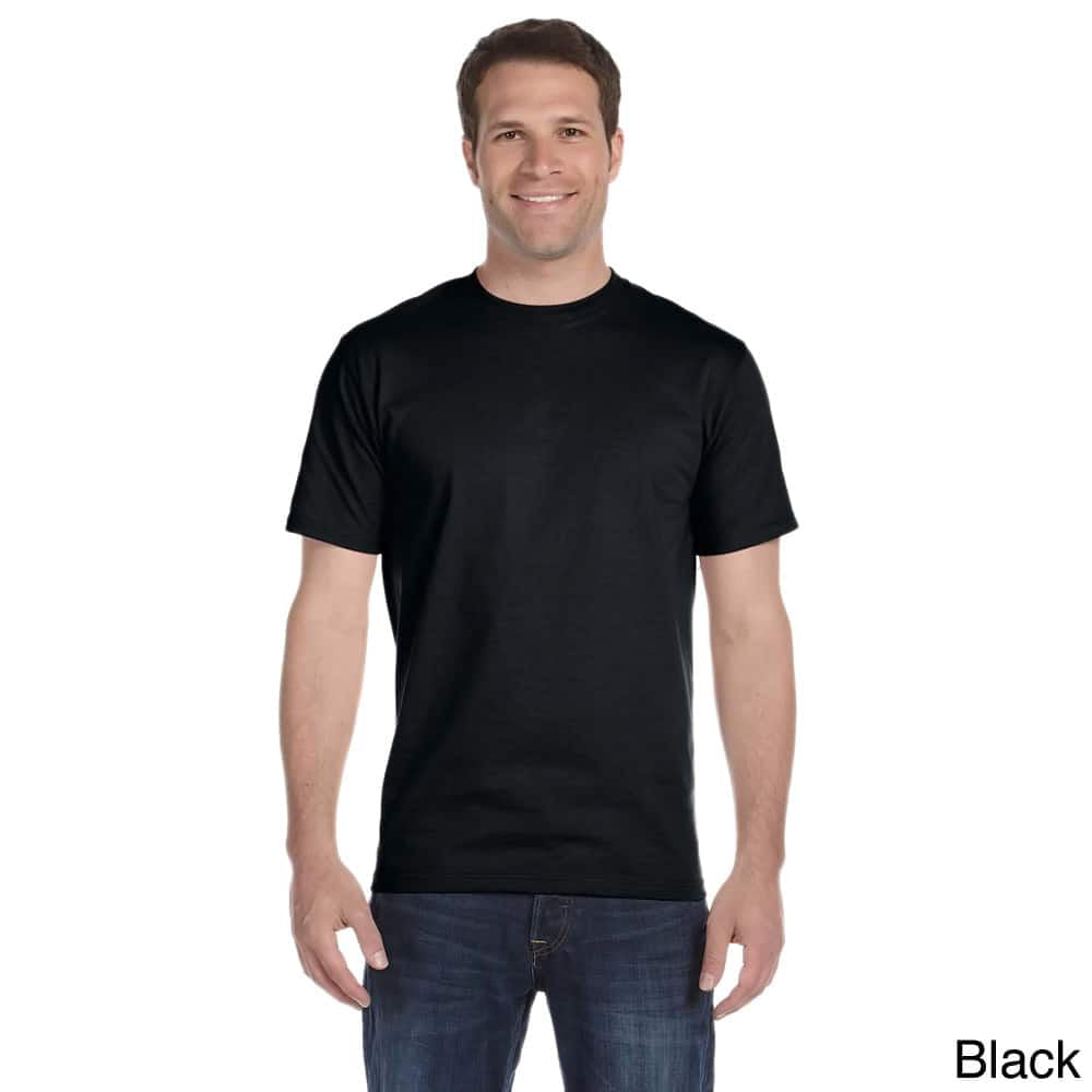 Black Gildan Mens 5.5 oz XXX-Large 50/50 Long-Sleeve T-Shirt 