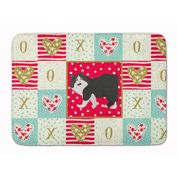Cymric Cat Love Machine Washable Memory Foam Mat