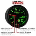 thumbnail image 3 of MaxTow | Black & Green Double Vision Series Nitrous Pressure Gauge for Trucks, 3 of 6