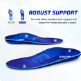 thumbnail image 5 of VALSOLE Heavy Duty Support Plantar Fasciitis Insole, 250+ lbs Flat Feet High Arch Support Orthotics Inserts for Men Women, Standing All Day Insoles, 5 of 7