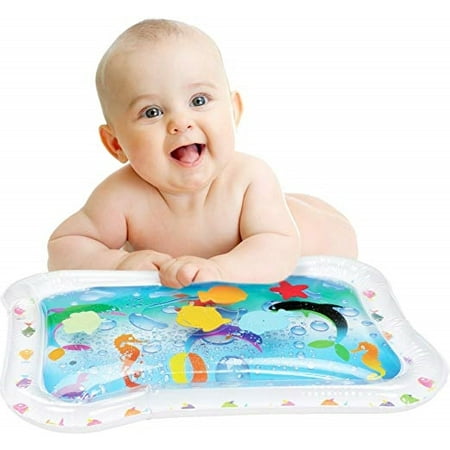 Bundaloo Baby Water Play Mat | Best Infant Toy for Fun Tummy Time | Little Inflatable Activity Center for Strength, Coordination, & Brain Development | Cute Portable Bouncy Gift for Baby Boys & (Best Playmats For Babies Australia)