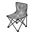 thumbnail image 2 of 600D Oxford Camping Chair Portable Foldable Chair Supports 220 lbs for Picnic, Fishing, Backpacking Silver Metal Flower Pattern, 2 of 8