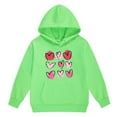thumbnail image 5 of LUOGENLI Outfits Girls Rompers Size 8-10 Pant Children Kids Boys and Girls Long Sleeve Letter Printed Lightweight Hoodie Sweatshirts and Long Pants Set Outfit Light Green 10-11 Years, 5 of 7