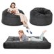 thumbnail image 1 of Yeshouse Sillón puf grande convertible en cama con relleno, 2 en 1, para adultos con funda de pana lavable, sofá cama para sala de estar y dormitorio, 1 of 8