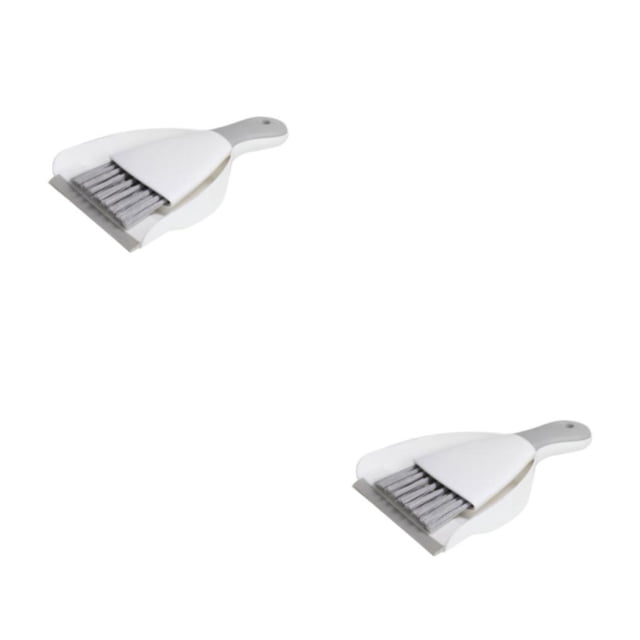 Yuarrent Plástico Ecológico Barredora y recogedor Limpieza sostenible Fácil de limpiar Escoba y recogedor gris blanco 75×44,5×45cm gris blanco 75×44.5×45cm 2Conjunto