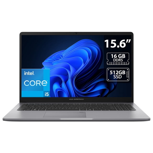 Laptop ASUS ExpertBook P1503CVA: Procesador Intel Core i5 13420H (hasta 4.6 Ghz), Memoria de 16GB DDR5, SSD de 512GB, Pantalla de 15.6" Full HD (1920 x 1080), Video UHD Graphics, S.O. Windows 11 Pro.
