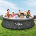 thumbnail image 3 of Funsicle Quickset 10’ x 30” Round Inflatable Top Ring Above Ground Swimming Pool Set, 3 of 6