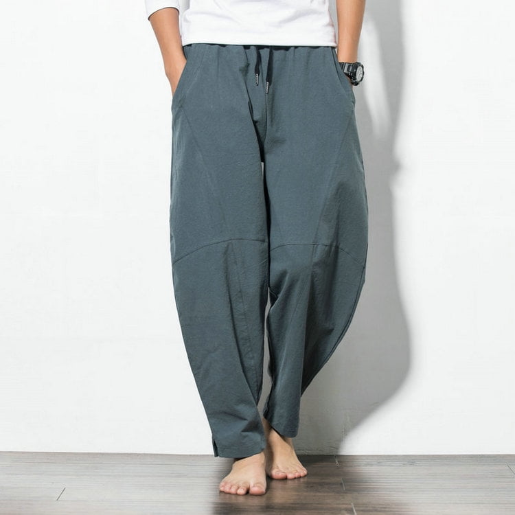 Harem pants linen deals