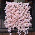 thumbnail image 6 of Crowdstage Wisteria Artificial Flowers Garland, 5.9ft 256 Head White Pink Artificial Wisteria Vine Silk Hanging Flower for Home Garden Outdoor Ceremony Wedding Arch Floral Decor, 6 of 9