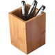 thumbnail image 1 of Bamboo Wood Desk Pen Pencil Holder Stand Multi Purpose Use Pencil Cup Pot Desk Organizer Wooden Pen Holder Style, 1 of 4