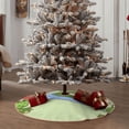 thumbnail image 4 of Fotbe Frog Amanita Mushroom Pattern Christmas Tree Skirt, Tree Skirts Plush Christmas Decorations, Christmas Tree Skirts Xmas Decorations Holiday Party Decor-36", 4 of 6