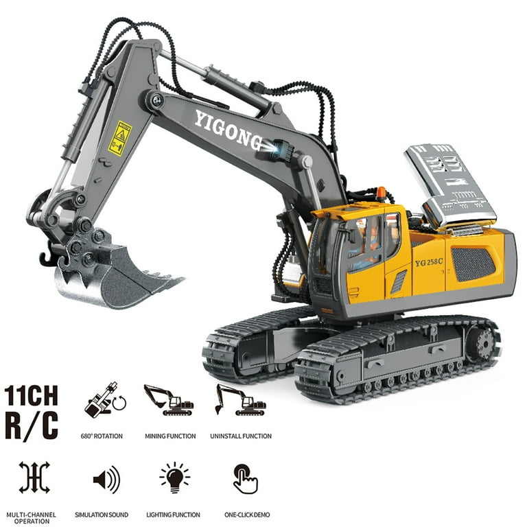Remote Control Excavator Toy for Boys 4+ Year Old