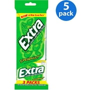 Wrigley's Extra Spearmint, 3 ct, 5pk