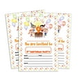 thumbnail image 1 of Darling Souvenir Yellow Birthday Invitation Card 28 Pcs Fill or Write In Blank Invites Printable Party Supplies 5 x 7 Inches, 1 of 5
