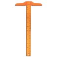 thumbnail image 1 of CAROOTU 30cm / 12" en Plastique T-Carré Règle Métrique Cm / Pouce Double Échelle Latérale T en Forme de Règle Outil de Mesure, 1 of 7