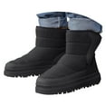 thumbnail image 3 of Zshosam Big Kid Boys Snow Boots Boys Girls Winter Snow Boots Slip Resistant Outdoor Cold Weather Boots Lining Size 13,(Black Little Kids 13), 3 of 9