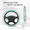 thumbnail image 3 of Cauagu French Bulldog Taking a Bath Print Car Steering Wheel Cover - Universal Car Accessory for Diverse Cars for Steering Wheel with a Diameter of 14.5"-15", 3 of 7