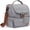 Gray, variant on Lunch Box for Women-Double Deck Insulated Adults Lunch Bag with Removable Shoulder Strap-Cow Print Cute Wide Open Lunch Tote for Work/Office/Picnic/Beach/Travel