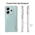 thumbnail image 4 of For Xiaomi Redmi Note 14 4G Clear Phone Case ENKAY HAT PRINCE Shockproof Anti-slip TPU Cover - Trans, 4 of 5