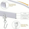 thumbnail image 7 of Flexible Bendable U Shape Ceiling Curtain Track System with Smooth Gliding Rollers for Custom Window Installation and Room Dividers, 7 of 7