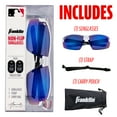thumbnail image 2 of Franklin Sports Baseball Sunglasses - Youth + Adult Baseball + Softball Glasses - White, 2 of 8