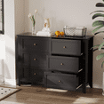thumbnail image 2 of 6 Drawers Dresser for Bedroom, 41.9" Wide Modern Black Storage Cabinet with Drawers for Bedroom, Living Room, Entryway, 2 of 10