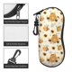 thumbnail image 5 of Cute Honey Bee And Sunflower Sunglasses Case Eyeglass Cover With Belt Clip Zipper Double Print Sunglasses Holder For Adult Kids, 5 of 5
