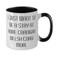 thumbnail image 2 of I Just Want to Be a Stay at Home Cardigan Welsh. Two Tone 11oz Mug, Cardigan Welsh Corgi Dog Cup, Perfect Gifts For Cardigan Welsh Corgi Dog, 2 of 2