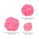 thumbnail image 2 of FOMIYES 15Ud Bola De Ratán Rosa Resistente Para Manualidades Y Adornos Colgantes, 2 of 6