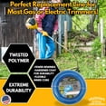thumbnail image 2 of Master Line .065" Trimmer Line, 220ft | Blue Twisted Polymer | Heavy-Duty Universal Eater String for Gas & Electric & Battery Models | Made in The (2 Pack), 2 of 5