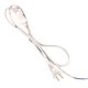 thumbnail image 3 of Lámpara de escritorio interruptor de línea de dos enchufes planos 303 interruptor cable de alimentación de dos núcleos hogar con interruptor con enchufe de línea de alimentación no estándar, 3 of 5