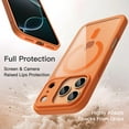 thumbnail image 4 of JETech Magnetic Case for iPhone 17 Pro Max 6.9-Inch Compatible with MagSafe, Shockproof Phone Bumper Cover, Solid Color Matte TPU Frame, Anti-Scratch Clear Back (Orange), 4 of 5