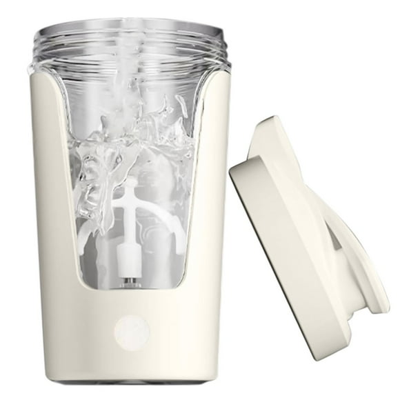 Vaso Mezclador de Proteínas Eléctrico, Mezcladora Automática, para Café y Leche, Licuadora Portátil, Deportiva, Fitness, 450 Ml B