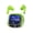 Green, variant on See Through Radio Earphones Color Display Touch Action Active Noise Cancellation Function 30H Amusement Ergonomic Shape Clear Acoustics