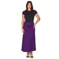 thumbnail image 3 of Womens Elastic Waist Maxi Skirt, 3 of 10