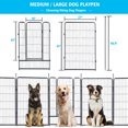 thumbnail image 3 of GDKASRNY Dog Playpen 32 Panels 45" Height Portable Dog Fence Indoor Outdoor for Yard,Rv Camping, 3 of 6