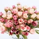 20 Roses de Tête Bundle Maison Salon Décoration de Mariage Fleurs Soie Fleur Artificielle – image 5 sur 8
