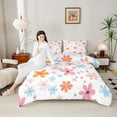 thumbnail image 4 of Castle Fairy Teens Colorful Flowers Twin Comforter Sets,Spring Garden Bedding Set, 4 of 8