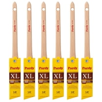 Genuine Purdy 6 Pack XL Dale Angular 1" Paint Brushes 144080310-6PK
