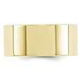 thumbnail image 2 of Solid 10k Yellow Gold 10mm Men's Flat Comfort Fit Plain Classic Wedding Band Ring Size 13.5, 2 of 4