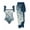Z3 Blue, variant on Erwazi High Cut One Piece Swimsuits for Women 2 Piece Tie Side Swim Warp Skirt Beach Trendy Bathing Suit Set