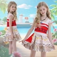 thumbnail image 6 of Jurebecia Princess Dress Ocean Cosplay Costume Fancy Princess Dress Halloween Christmas Outfits with Accessories Red/White 90 cm 1-2 Years, 6 of 15