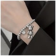 thumbnail image 3 of Brazalete de oso BearLuxe 2Pzas 9cm 5mm Acero Inox/Resorte Plata., 3 of 5