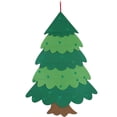 thumbnail image 1 of Árbol de Navidad de Fieltro - Para niños, Decoraciones para árboles de Navidad para colgar en la pared, 1 of 5
