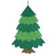 thumbnail image 1 of Árbol de Navidad de fieltro LIUYMXG para niños decoraciones de árbol de Navidad colgar en la pared estilo 4, 1 of 5