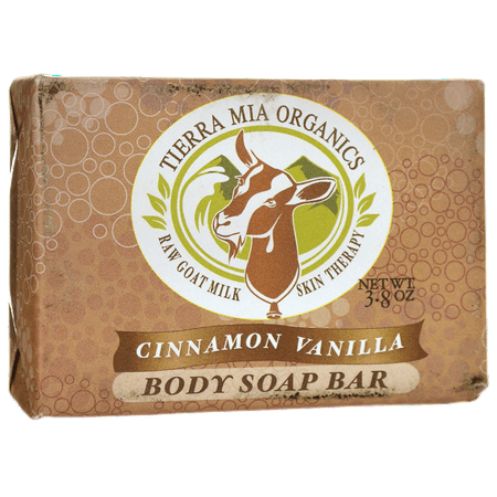 Tierra Mia Organics Body Soap Bar - Cinnamon Vanilla 3.8 oz (Best Organic Body Soap)