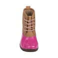 thumbnail image 5 of Josmo Girl Toddler Winter Two, Tone Waterproof Lace Up Duck Boot, Fuchsia, 8, 5 of 5