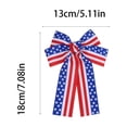 thumbnail image 3 of Patriotic American Flag Star & Stripe Bows,5th of July Red White Blue Bows for Independence Day Front Door,Wall,Wreaths,Gift Boxes,Holiday Party Decor, 3 of 6